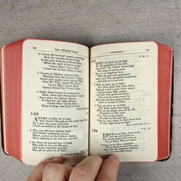 1919 Common Service Book Of The Lutheran Church Leather Vintage Collectible - Picture 5 of 8